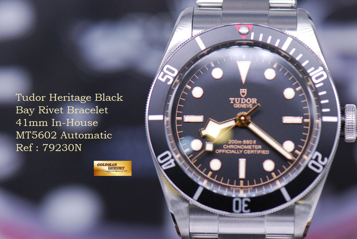 [SOLD] TUDOR HERITAGE BLACK BAY RIVET BRACELET IN-HOUSE MT5602 AUTOMATIC (LNIB)