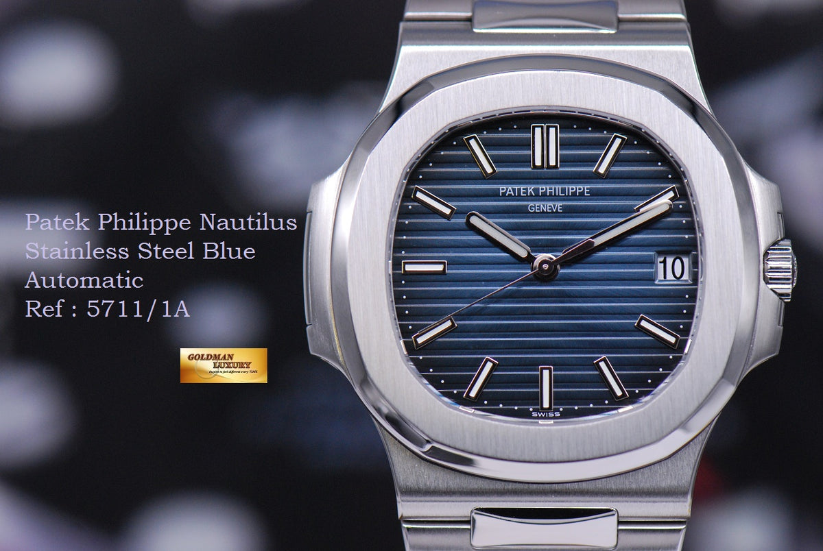 [SOLD] PATEK PHILIPPE NAUTILUS MEN’S STAINLESS STEEL BLUE 5711/1A (LNIB)