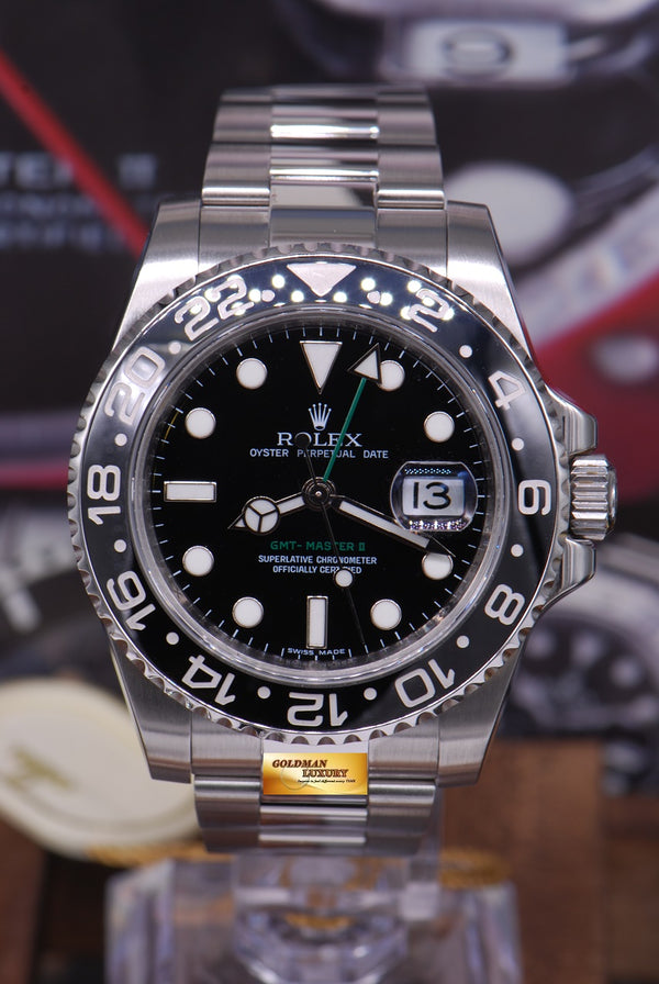 [SOLD] ROLEX OYSTER PERPETUAL GMT-MASTER II CERAMIC BLACK (MINT)