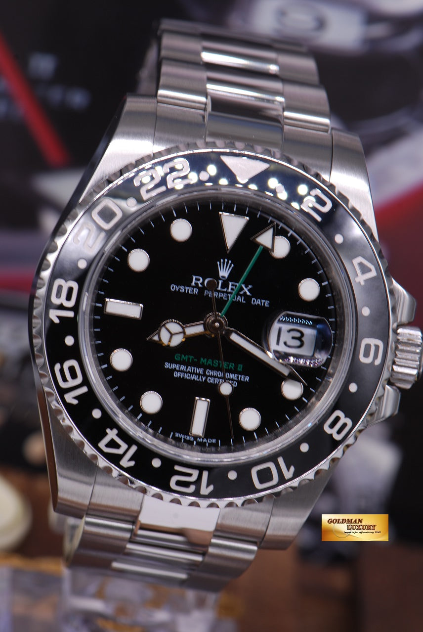 [SOLD] ROLEX OYSTER PERPETUAL GMT-MASTER II CERAMIC BLACK (MINT)