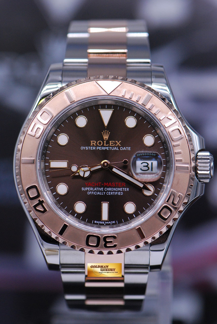[SOLD] ROLEX OYSTER PERPETUAL YACHT-MASTER HALF-ROSE GOLD Ref 116621 (LNIB)