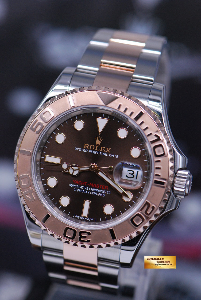 [SOLD] ROLEX OYSTER PERPETUAL YACHT-MASTER HALF-ROSE GOLD Ref 116621 (LNIB)