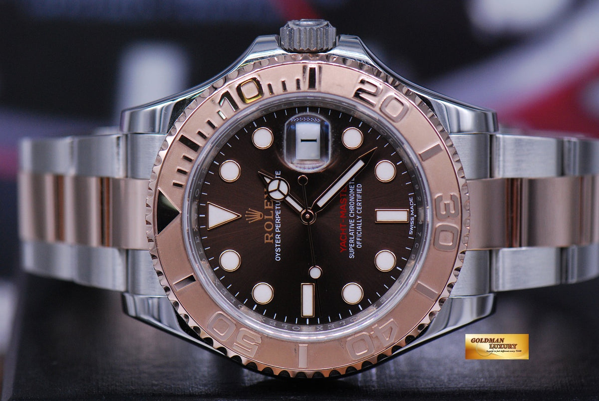 [SOLD] ROLEX OYSTER PERPETUAL YACHT-MASTER HALF-ROSE GOLD Ref 116621 (LNIB)