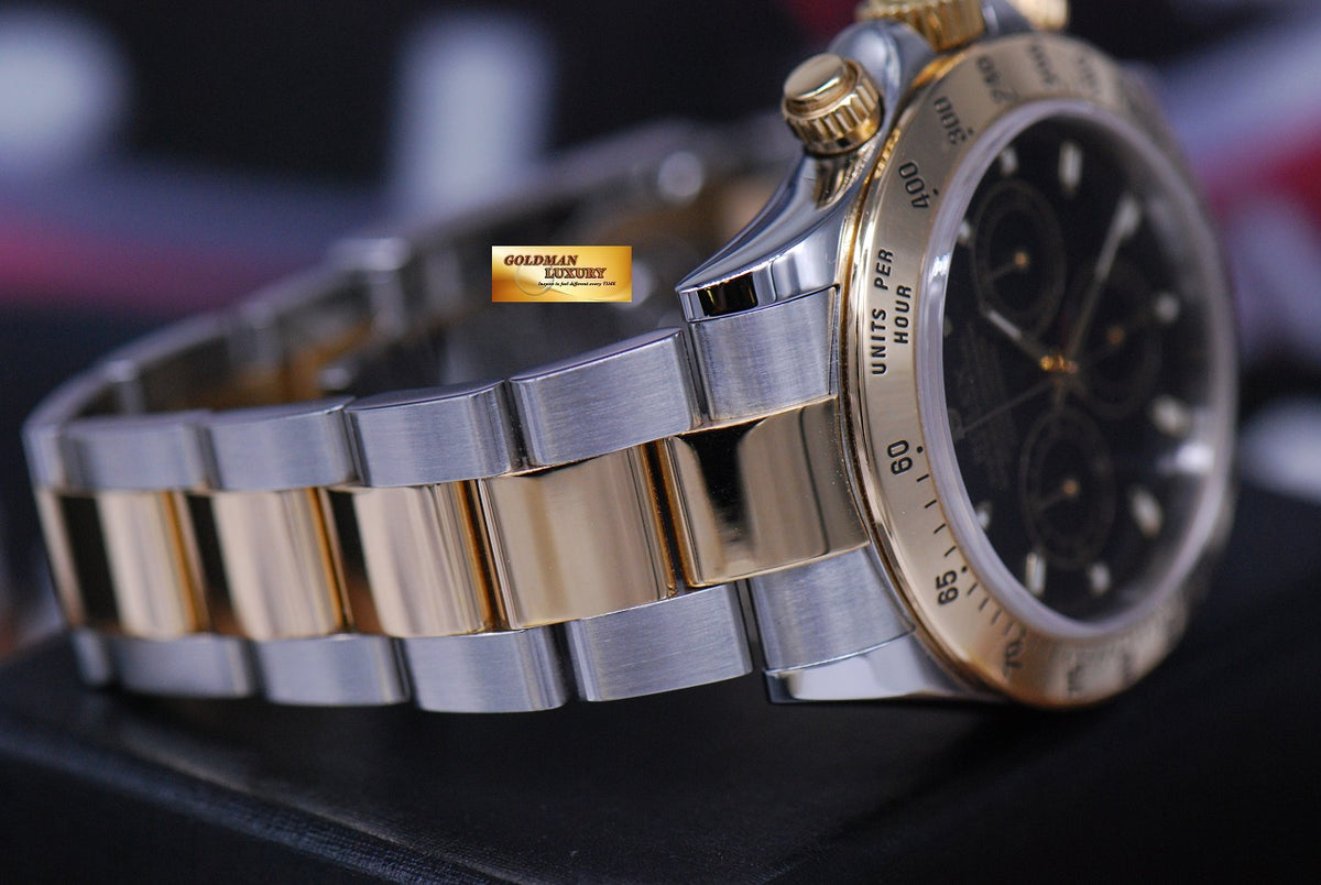 [SOLD] ROLEX OYSTER PERPETUAL DAYTONA HALF-GOLD AUTOMATIC Ref 116523 (MINT)