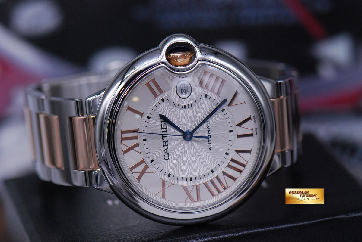 [SOLD] CARTIER BALLON BLEU 42mm HALF-ROSE GOLD AUTOMATIC (MINT)