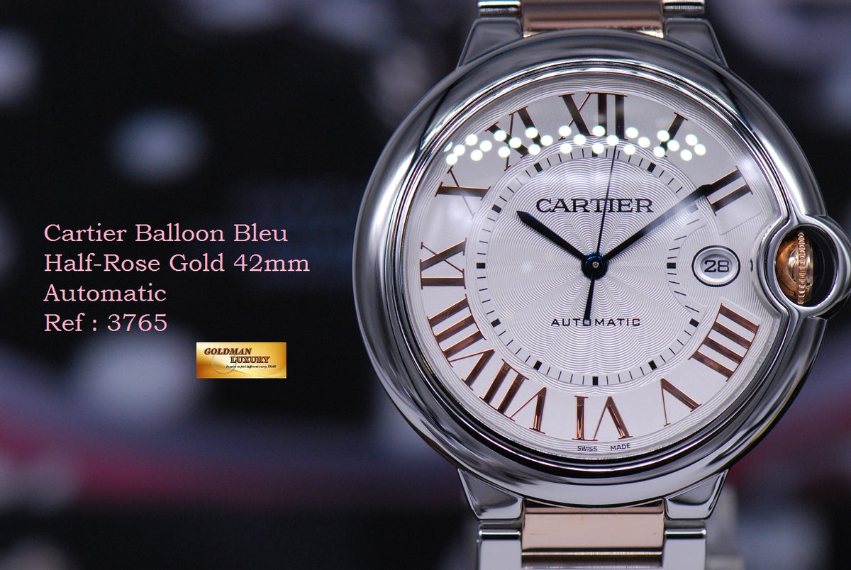 [SOLD] CARTIER BALLON BLEU 42mm HALF-ROSE GOLD AUTOMATIC (MINT)