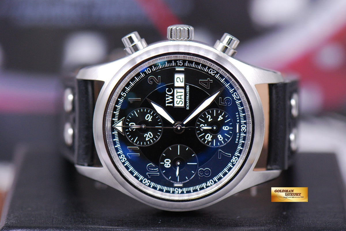 SOLD IWC PILOT CHRONOGRAPH 39mm AUTOMATIC IW3706 MINT Goldman