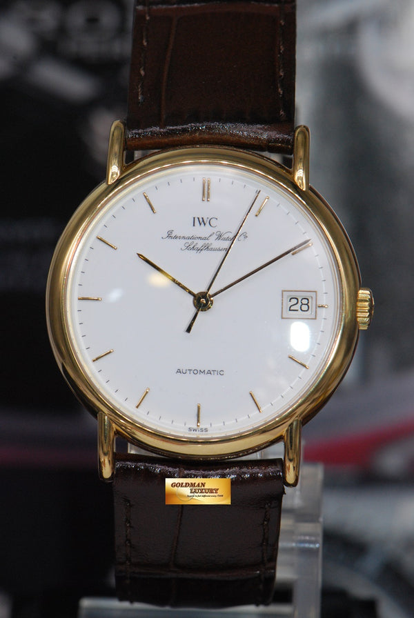 [SOLD] IWC PORTOFINO CLASSIC 34mm 18K YELLOW GOLD AUTOMATIC (NEAR MINT)
