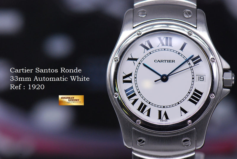 SOLD CARTIER SANTOS RONDE 33mm AUTOMATIC Ref 1920.1 MINT