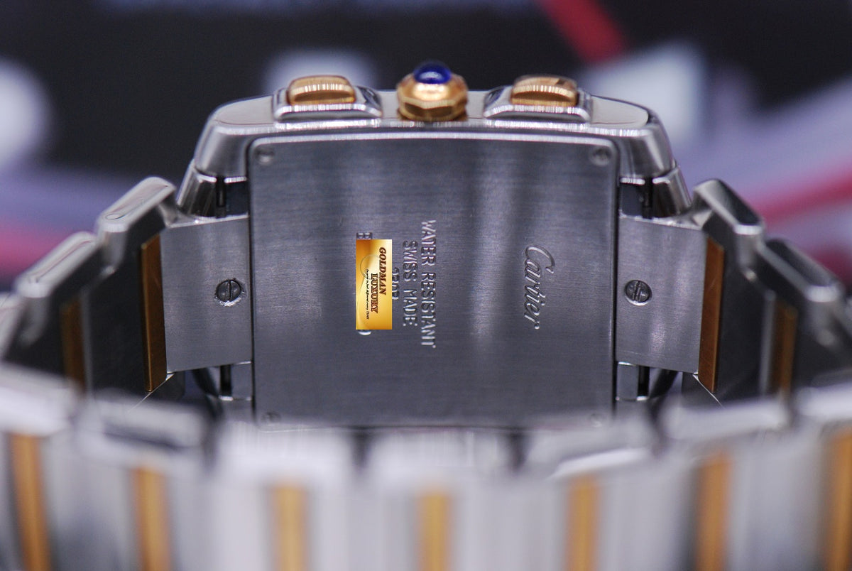 [SOLD] CARTIER TANK FRANCAISE CHRONOFLEX HALF-GOLD QUARTZ 2303 (NEAR MINT)