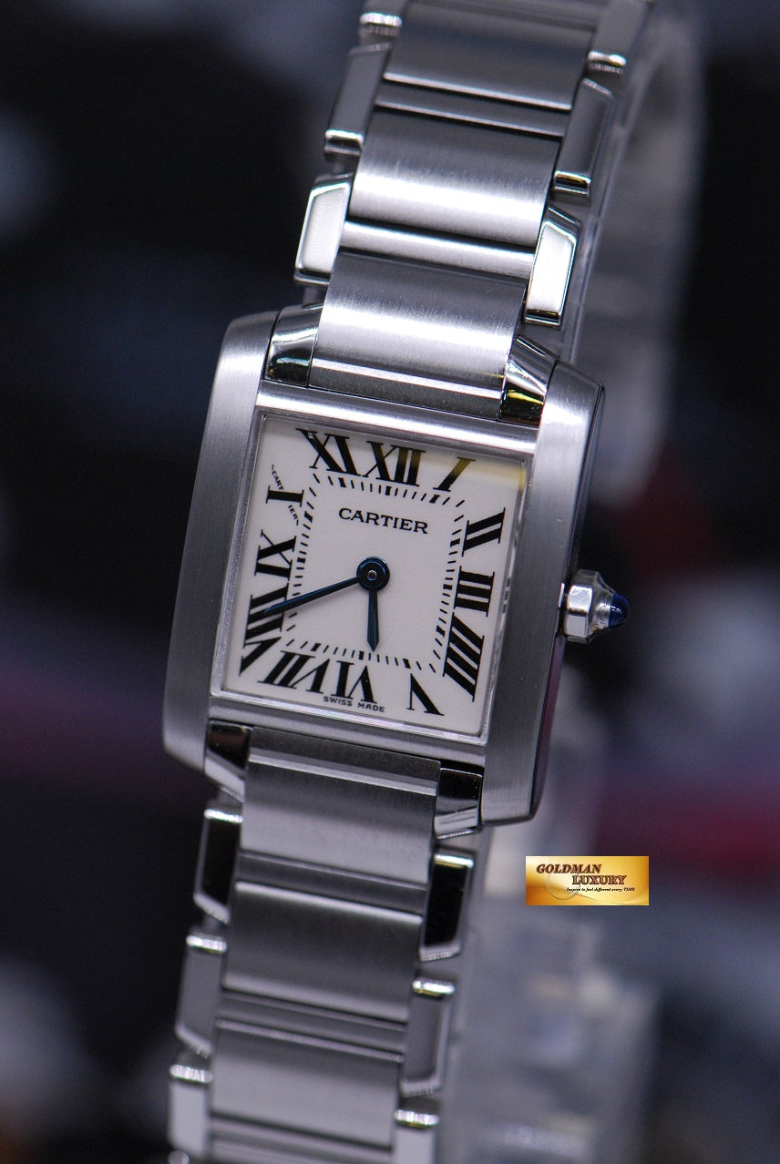 [SOLD] CARTIER TANK FRANCAISE LADIES SMALL QUARTZ 2384 (MINT)