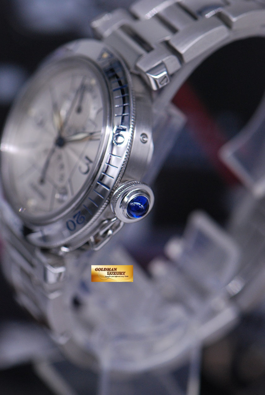 [SOLD] PASHA De CARTIER GMT POWER RESERVE 38mm AUTOMATIC 2388 (MINT)