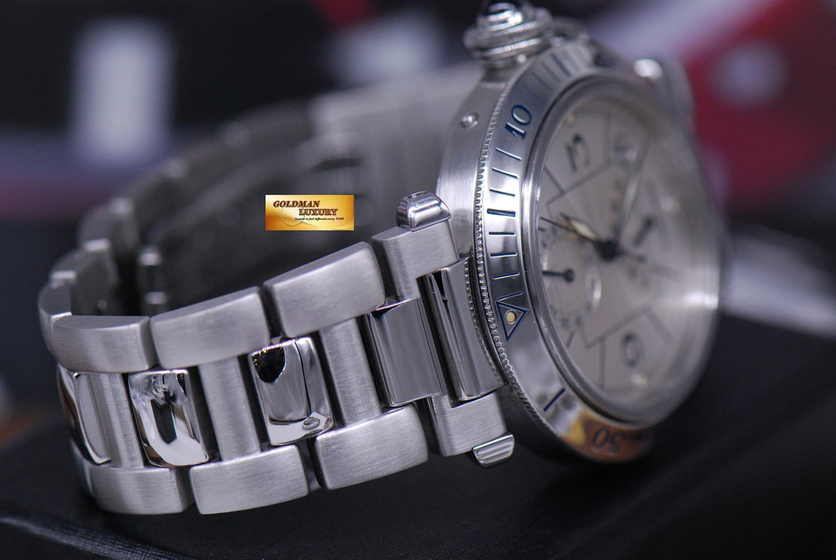 [SOLD] PASHA De CARTIER GMT POWER RESERVE 38mm AUTOMATIC 2388 (MINT)