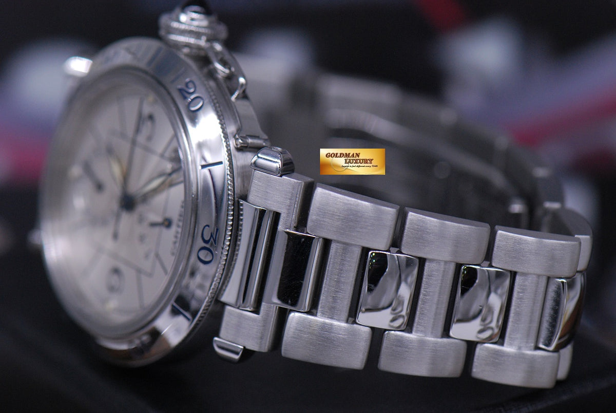 [SOLD] PASHA De CARTIER GMT POWER RESERVE 38mm AUTOMATIC 2388 (MINT)