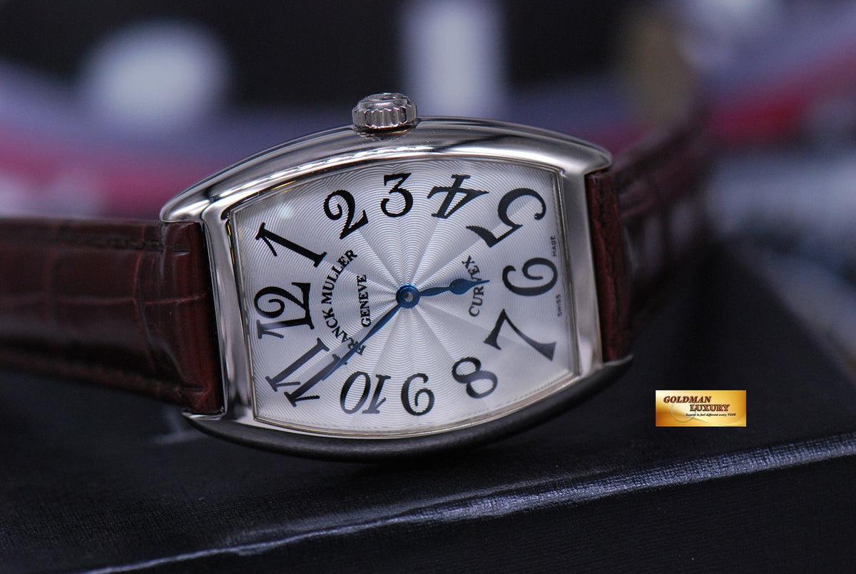 [SOLD] FRANCK MULLER CURVEX 18K WHITE GOLD LADIES QUARTZ 7502 QZ (MINT)