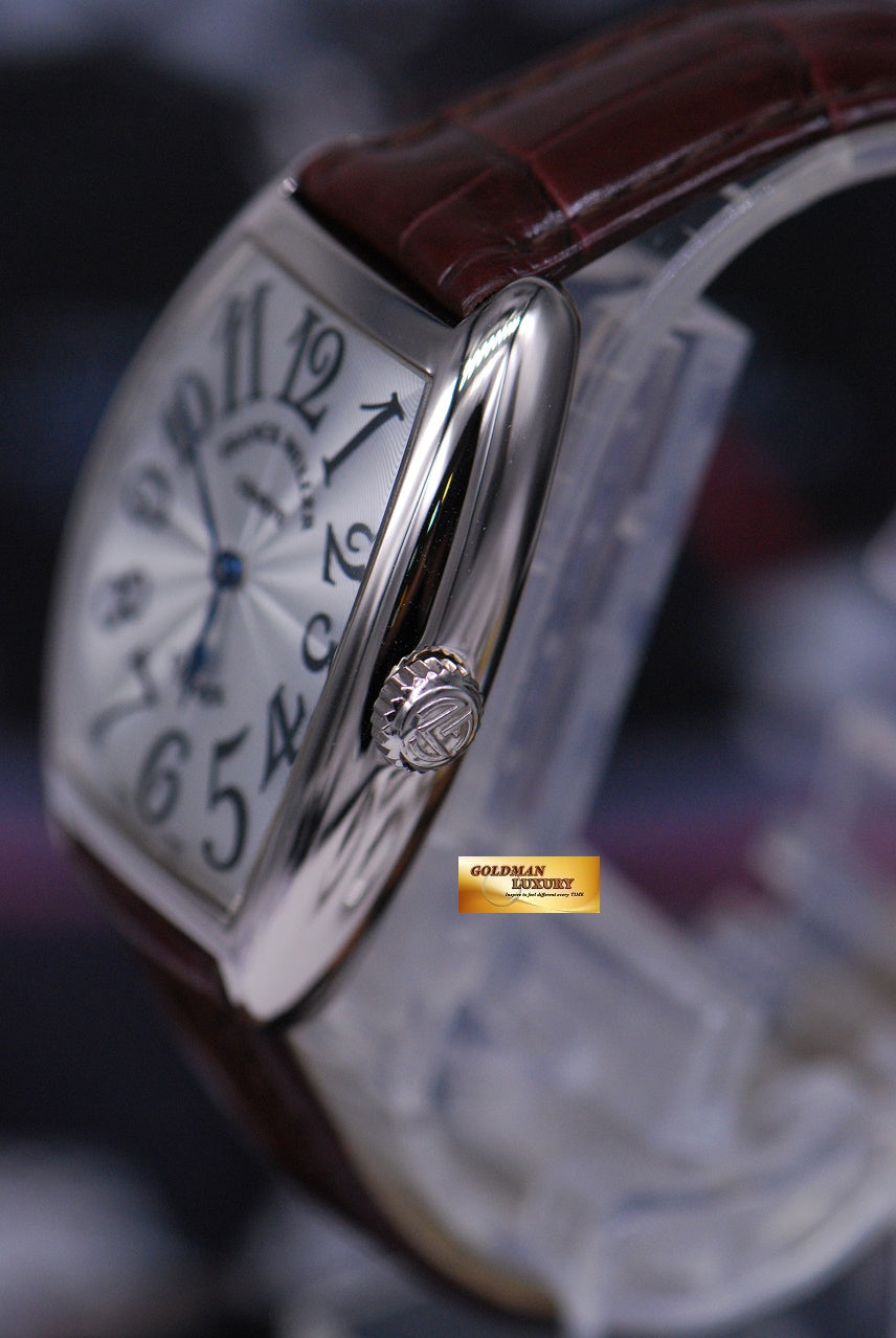[SOLD] FRANCK MULLER CURVEX 18K WHITE GOLD LADIES QUARTZ 7502 QZ (MINT)