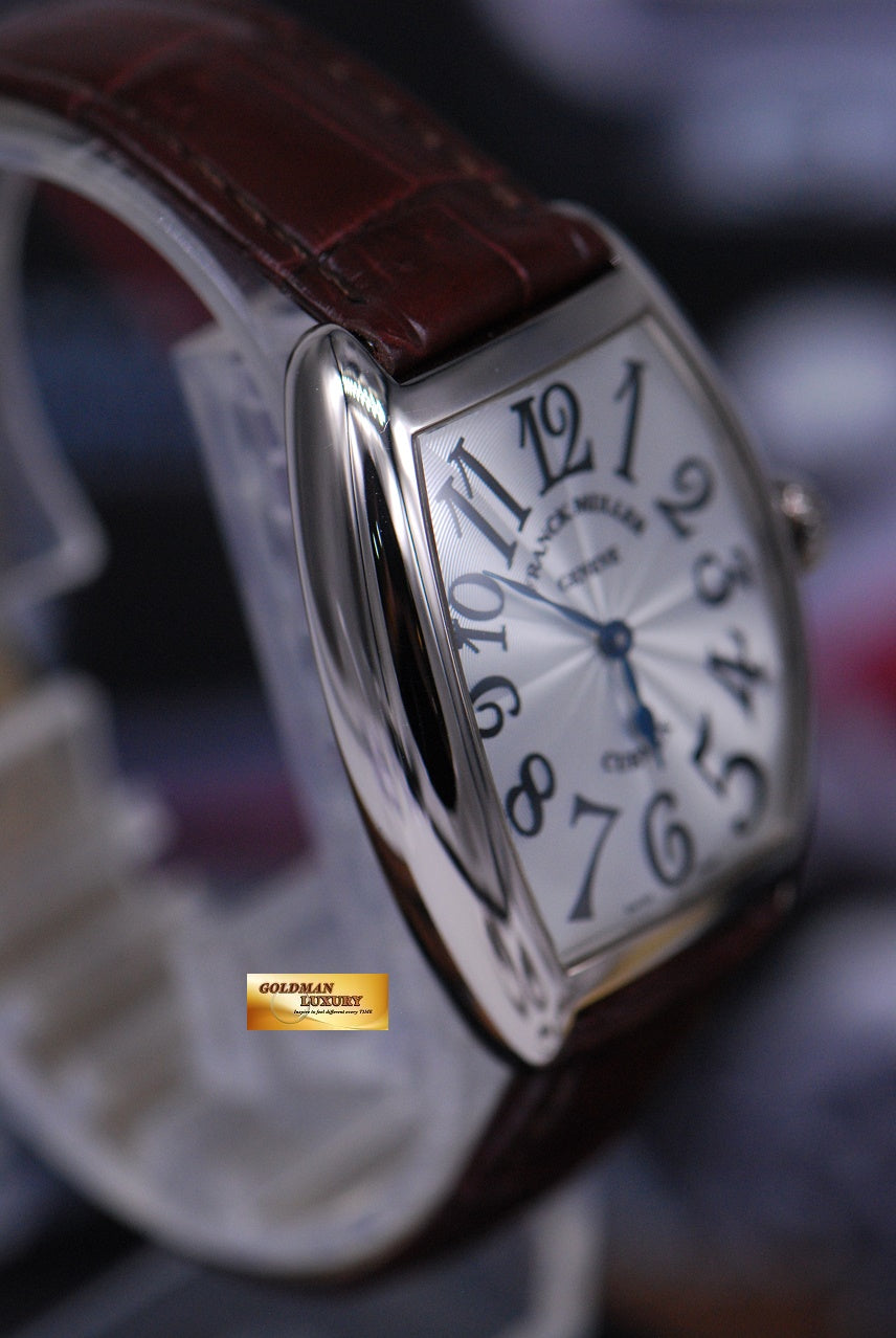 [SOLD] FRANCK MULLER CURVEX 18K WHITE GOLD LADIES QUARTZ 7502 QZ (MINT)