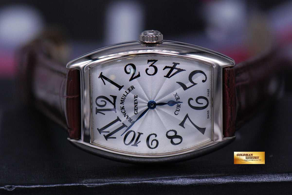 [SOLD] FRANCK MULLER CURVEX 18K WHITE GOLD LADIES QUARTZ 7502 QZ (MINT)