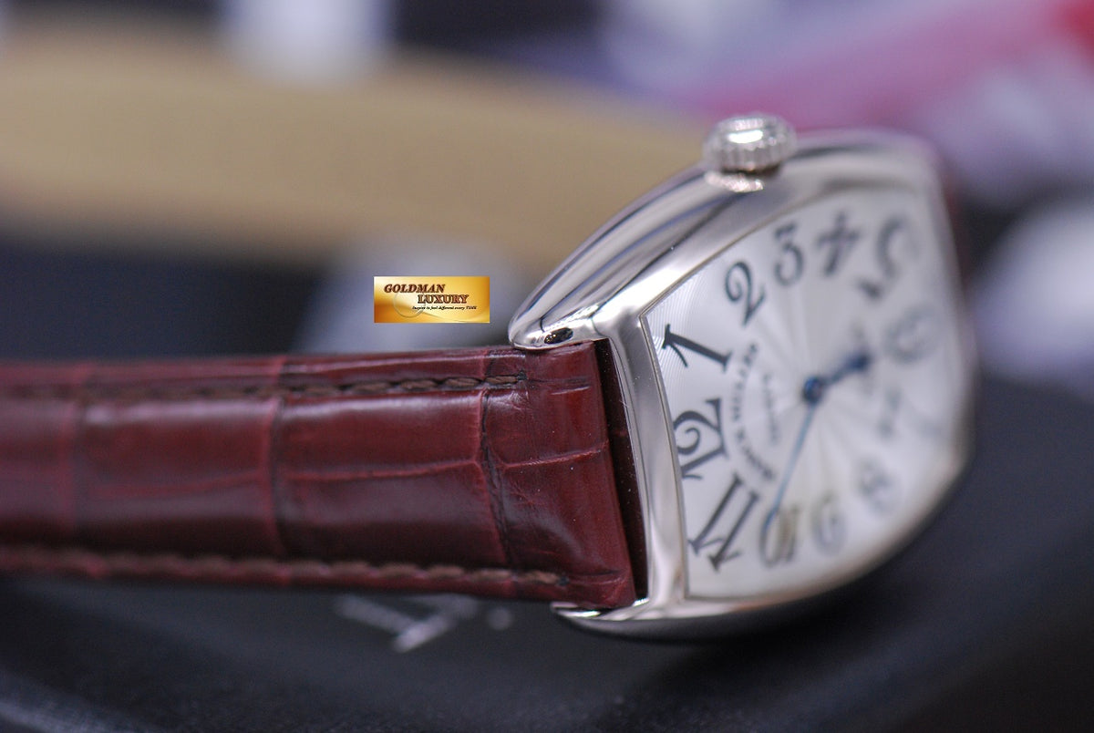 [SOLD] FRANCK MULLER CURVEX 18K WHITE GOLD LADIES QUARTZ 7502 QZ (MINT)