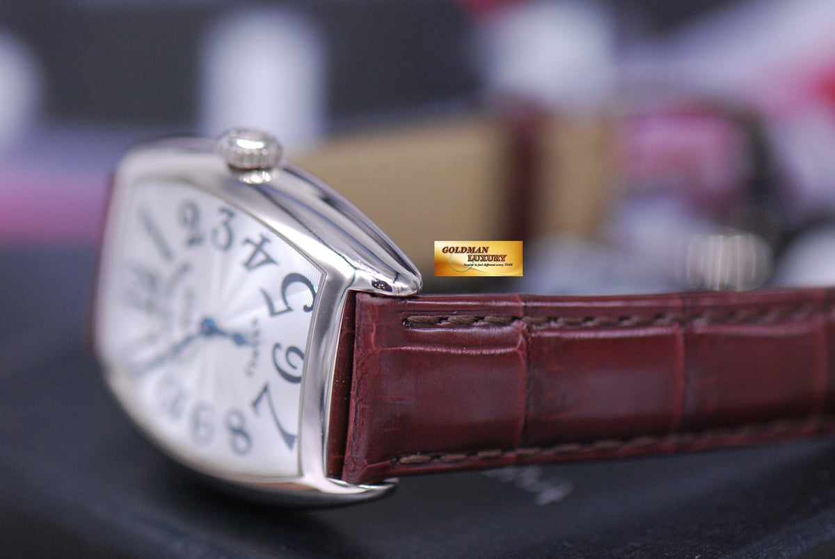 [SOLD] FRANCK MULLER CURVEX 18K WHITE GOLD LADIES QUARTZ 7502 QZ (MINT)