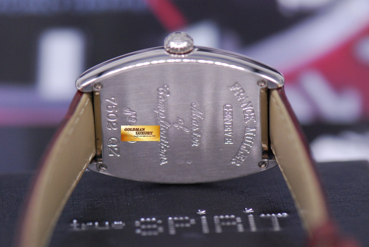 [SOLD] FRANCK MULLER CURVEX 18K WHITE GOLD LADIES QUARTZ 7502 QZ (MINT)