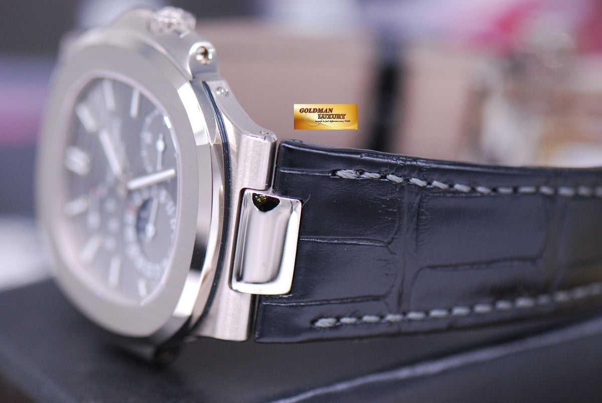 [SOLD] PATEK PHILIPPE NAUTILUS 18K WHITE GOLD MOONPHASE POWER RESERVE 5712G-001 (NEW-UNWORN)