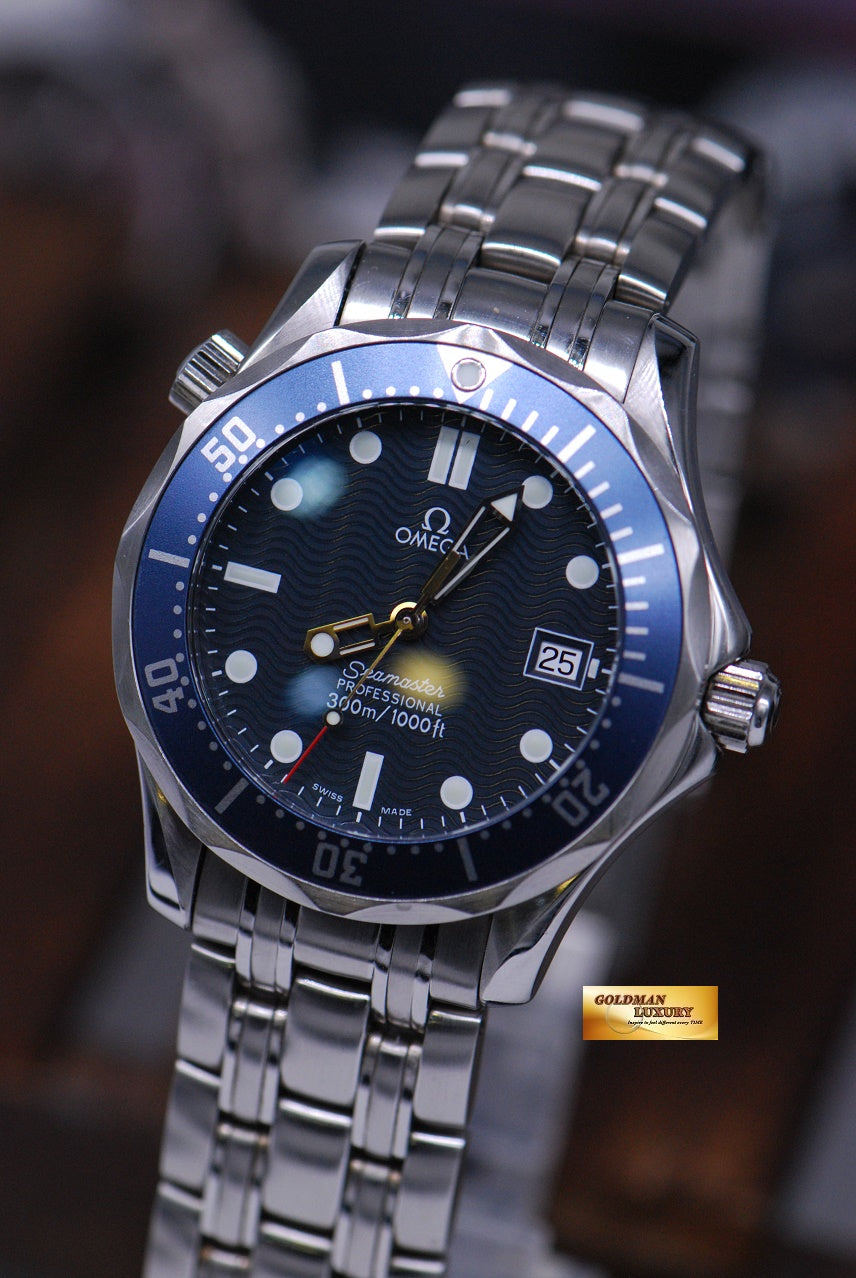 [SOLD] OMEGA SEAMASTER PROFESSIONAL DIVER 36mm MIDSIZE LADIES QUARTZ BLUE (MINT)