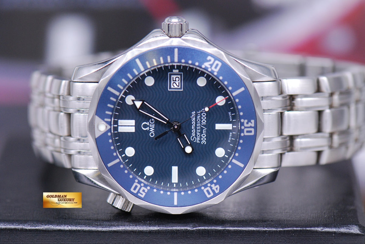 [SOLD] OMEGA SEAMASTER PROFESSIONAL DIVER 36mm MIDSIZE LADIES QUARTZ BLUE (MINT)