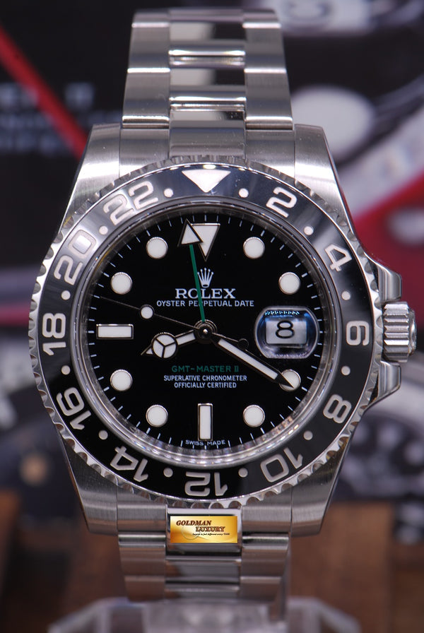 [SOLD] ROLEX OYSTER PERPETUAL GMT-MASTER II CERAMIC BLACK (MINT)