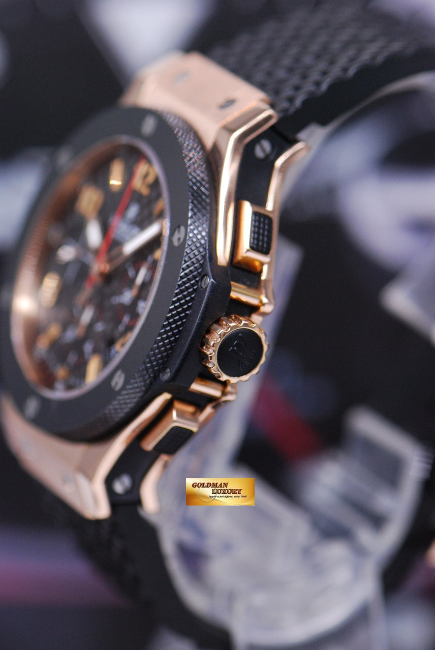 [SOLD] HUBLOT BIG BANG 18K ROSE GOLD CERAMIC BEZEL 44mm CHRONOGRAPH AUTOMATIC 301.PB.131.RX (MINT)