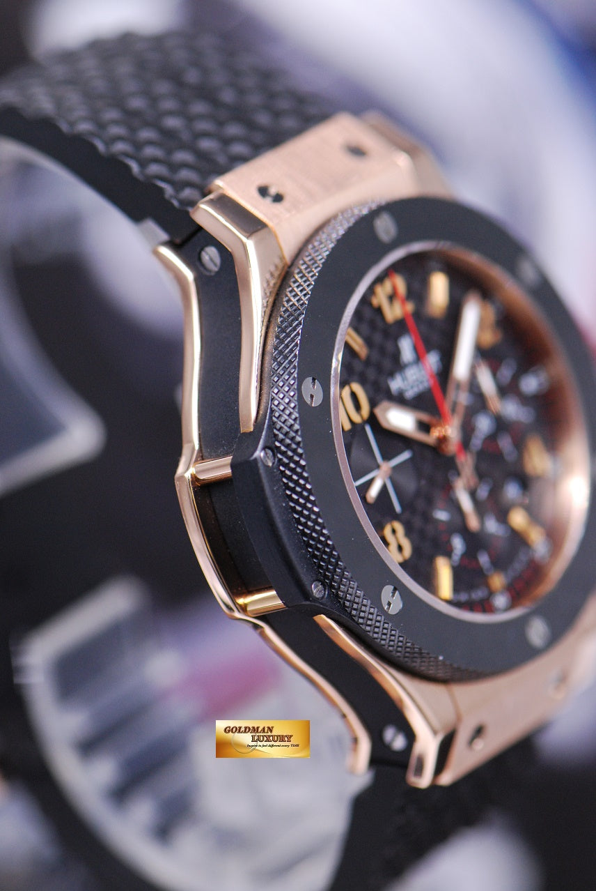 [SOLD] HUBLOT BIG BANG 18K ROSE GOLD CERAMIC BEZEL 44mm CHRONOGRAPH AUTOMATIC 301.PB.131.RX (MINT)