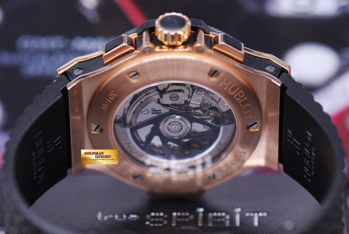 [SOLD] HUBLOT BIG BANG 18K ROSE GOLD CERAMIC BEZEL 44mm CHRONOGRAPH AUTOMATIC 301.PB.131.RX (MINT)