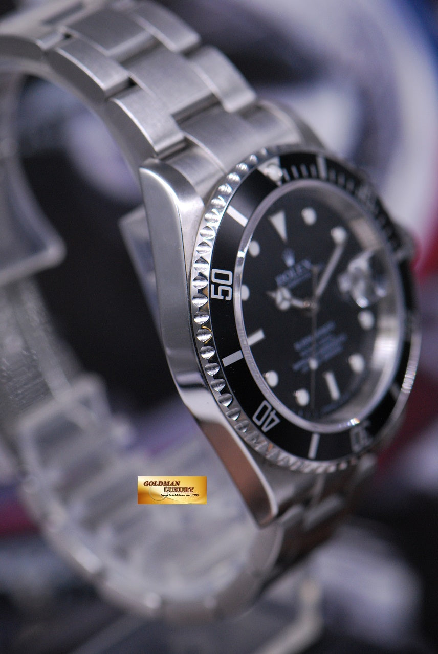 [SOLD] ROLEX OYSTER PERPETUAL SUBMARINER BLACK Ref : 16610 (MINT)