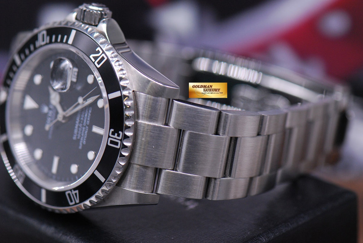 [SOLD] ROLEX OYSTER PERPETUAL SUBMARINER BLACK Ref : 16610 (MINT)