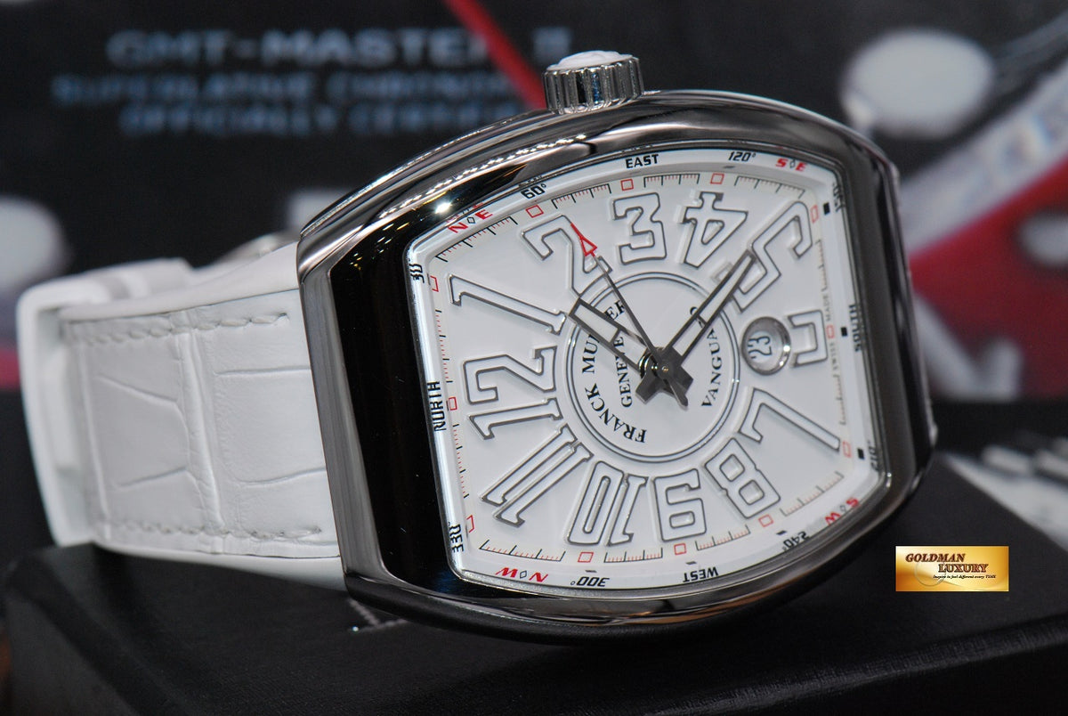 [SOLD] FRANCK MULLER VANGUARD SS AUTOMATIC WHITE Ref V45SCDT (MINT)