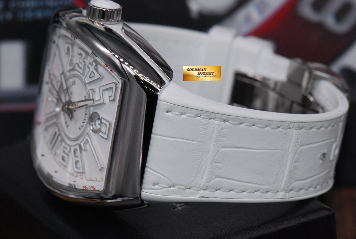 [SOLD] FRANCK MULLER VANGUARD SS AUTOMATIC WHITE Ref V45SCDT (MINT)