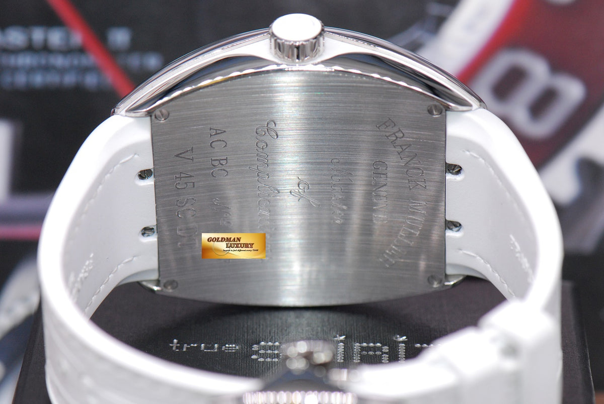 [SOLD] FRANCK MULLER VANGUARD SS AUTOMATIC WHITE Ref V45SCDT (MINT)