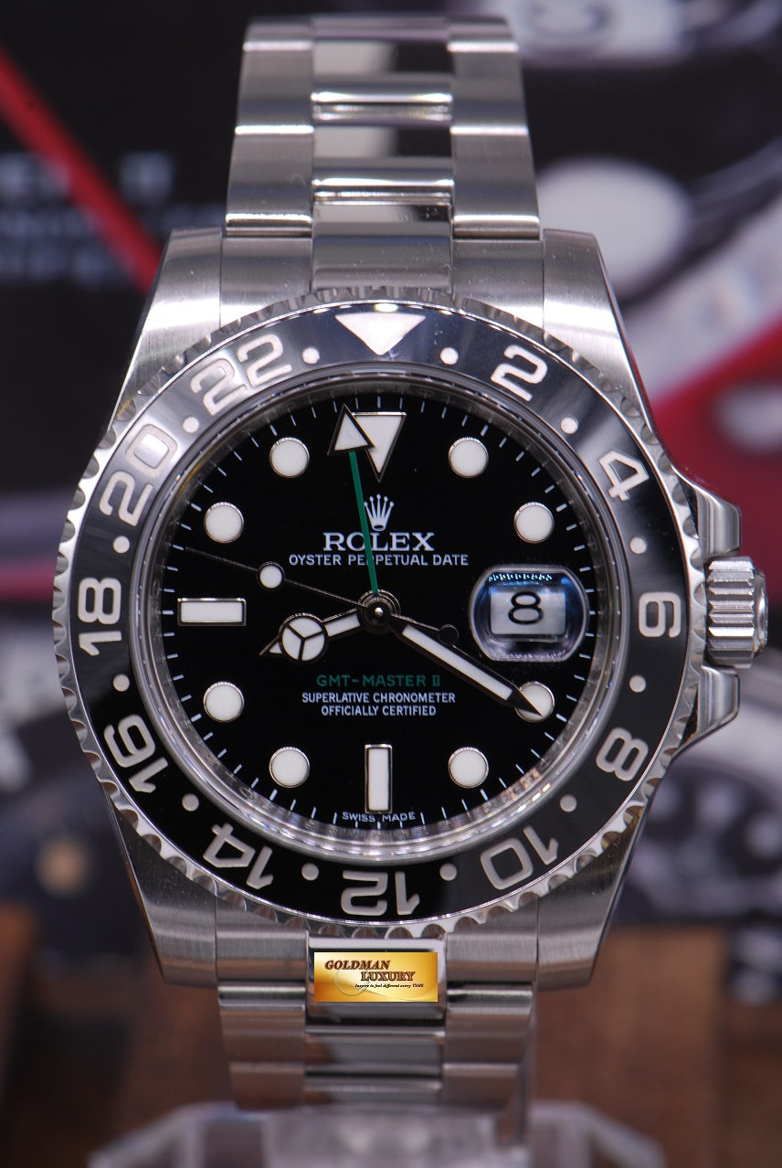 [SOLD] ROLEX OYSTER PERPETUAL GMT-MASTER II CERAMIC BLACK (MINT)