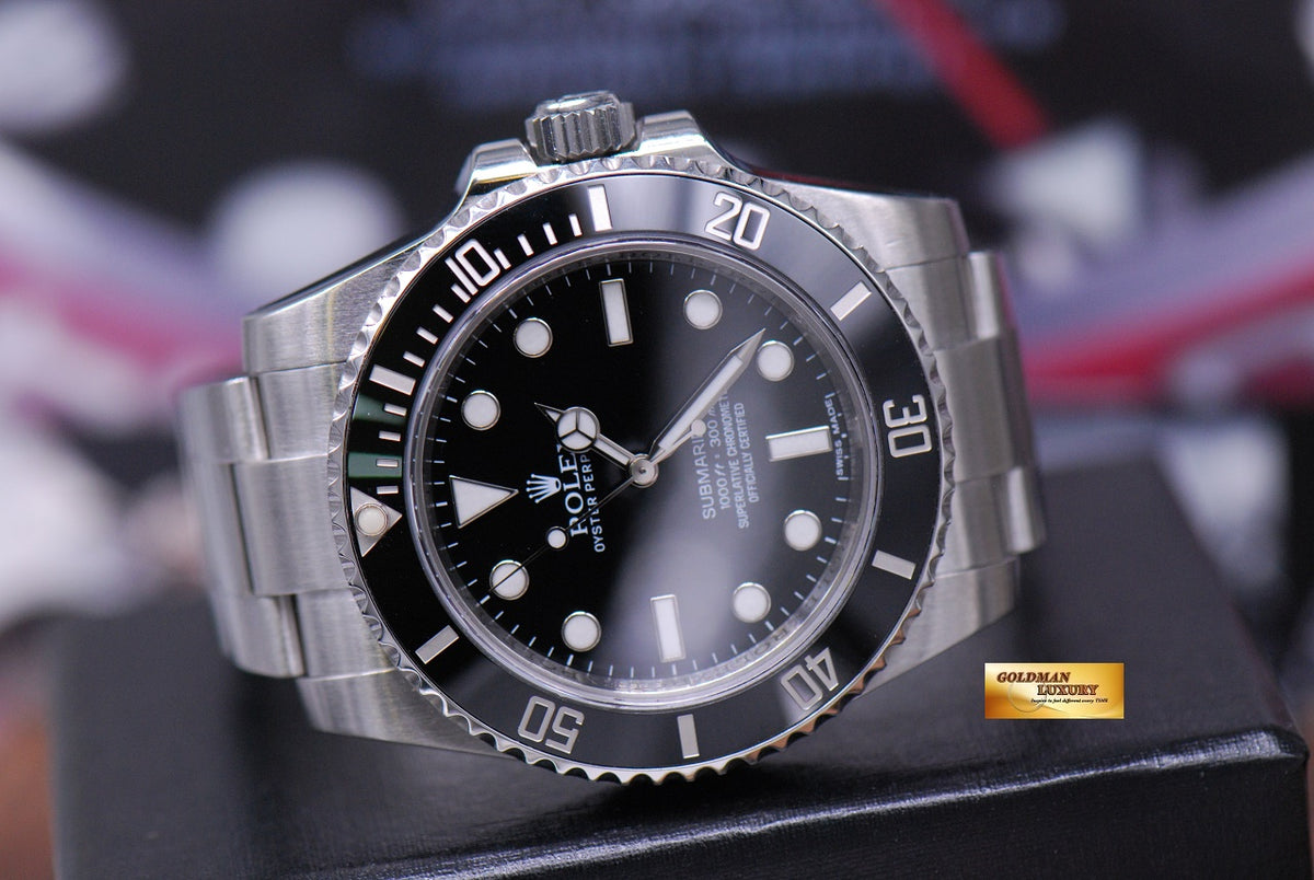 [SOLD] ROLEX OYSTER PERPETUAL SUBMARINER NO-DATE CERAMIC BLACK 114060 (MINT)