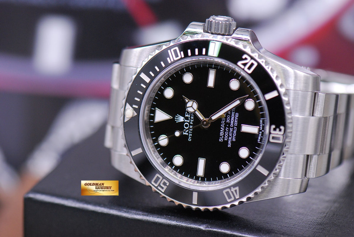 [SOLD] ROLEX OYSTER PERPETUAL SUBMARINER NO-DATE CERAMIC BLACK 114060 (MINT)