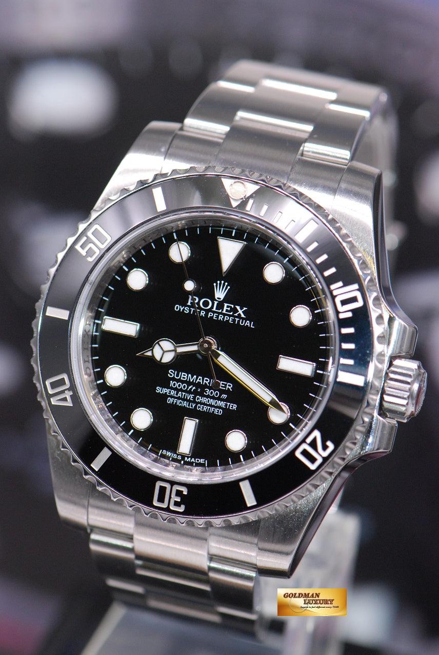 [SOLD] ROLEX OYSTER PERPETUAL SUBMARINER NO-DATE CERAMIC BLACK 114060 (MINT)