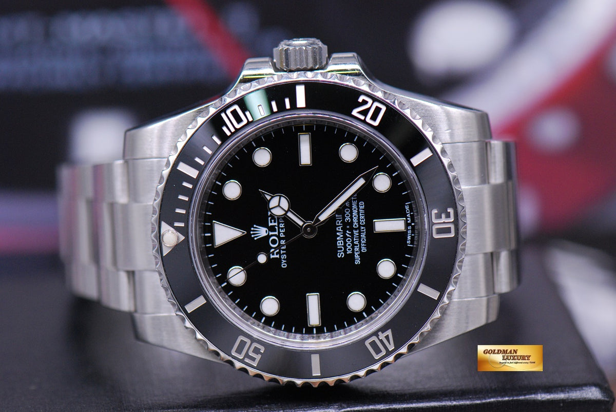 [SOLD] ROLEX OYSTER PERPETUAL SUBMARINER NO-DATE CERAMIC BLACK 114060 (MINT)