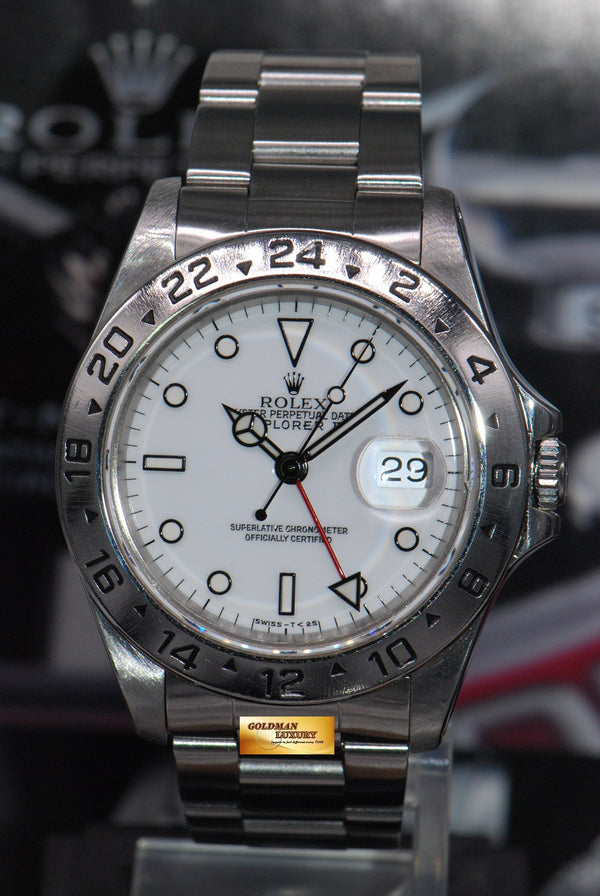 [SOLD] ROLEX OYSTER PERPETUAL EXPLORER II REF 16570 WHITE (MINT)