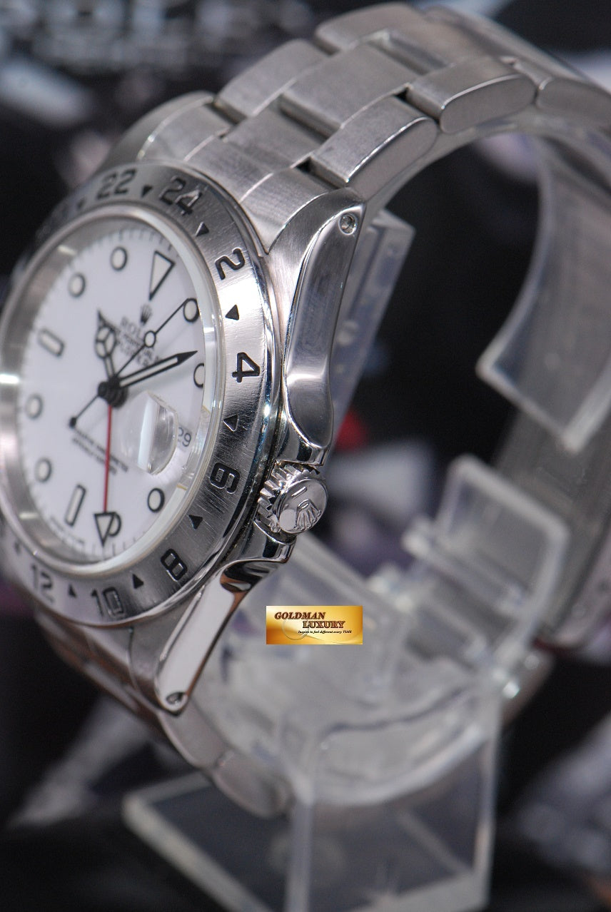 [SOLD] ROLEX OYSTER PERPETUAL EXPLORER II REF 16570 WHITE (MINT)