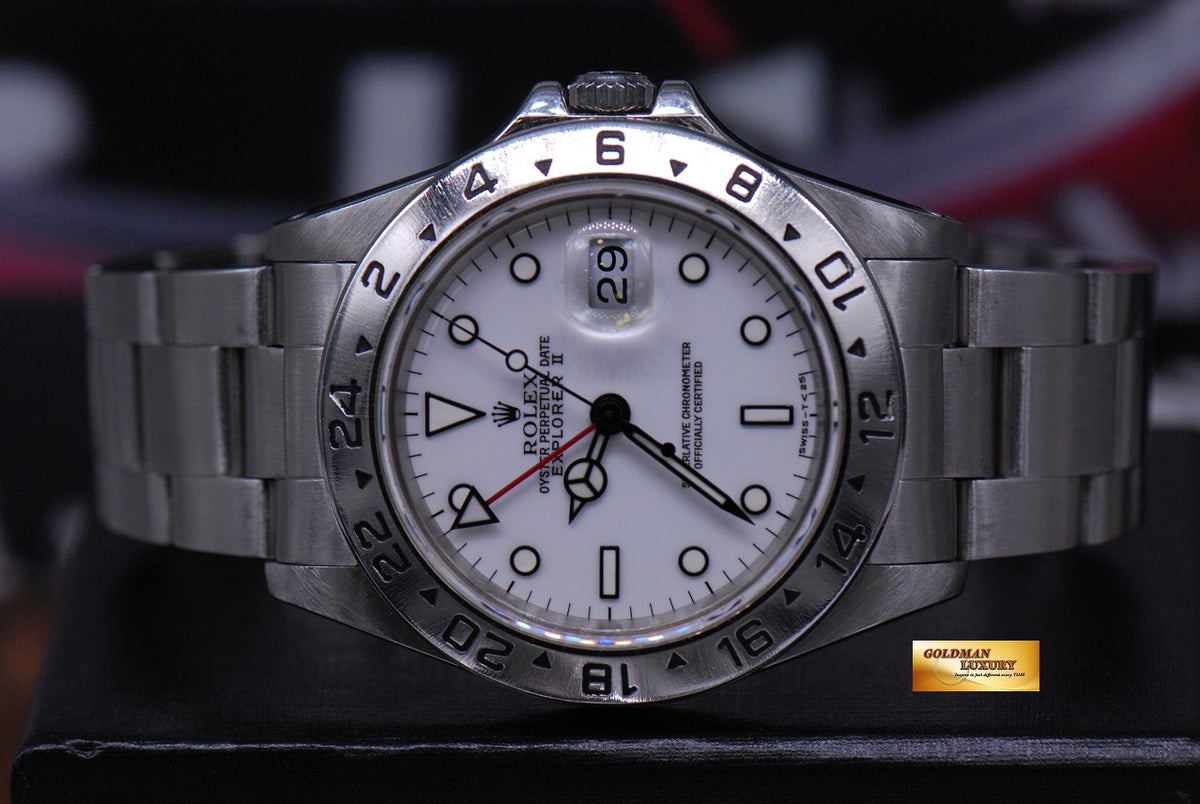 [SOLD] ROLEX OYSTER PERPETUAL EXPLORER II REF 16570 WHITE (MINT)