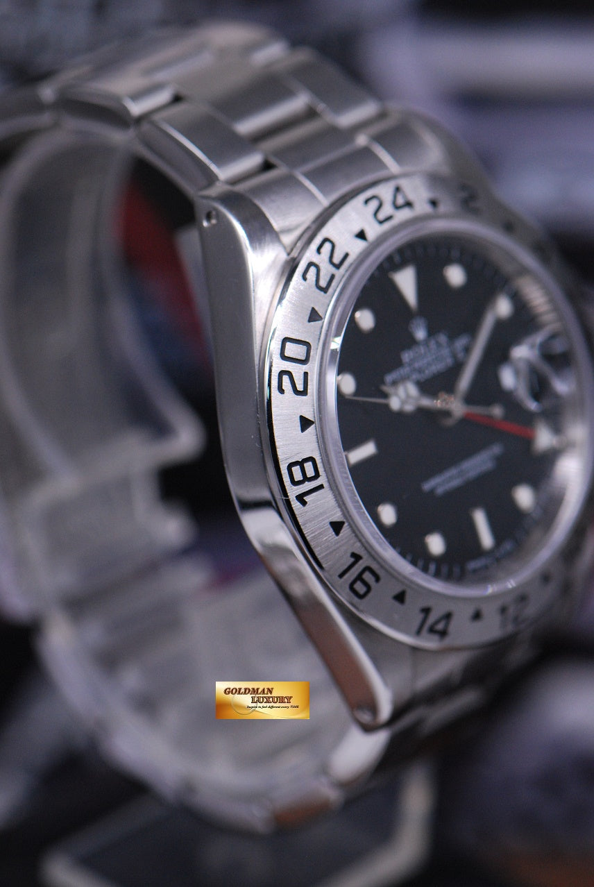 [SOLD] ROLEX OYSTER PERPETUAL EXPLORER II REF 16570 BLACK (MINT)