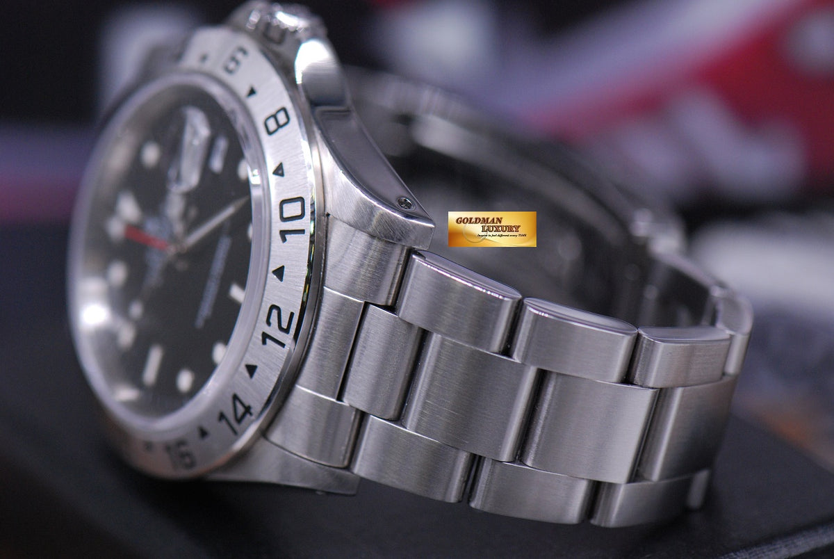 [SOLD] ROLEX OYSTER PERPETUAL EXPLORER II REF 16570 BLACK (MINT)
