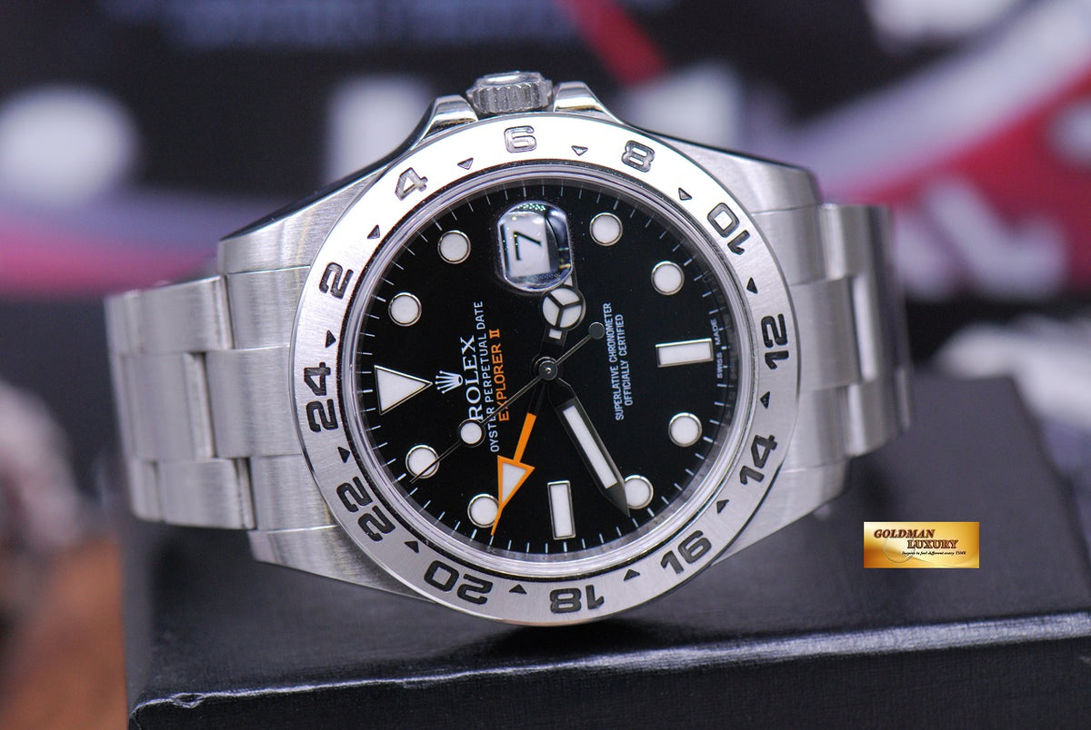 [SOLD] ROLEX OYSTER PERPETUAL EXPLORER II REF 216570 BLACK (MINT)