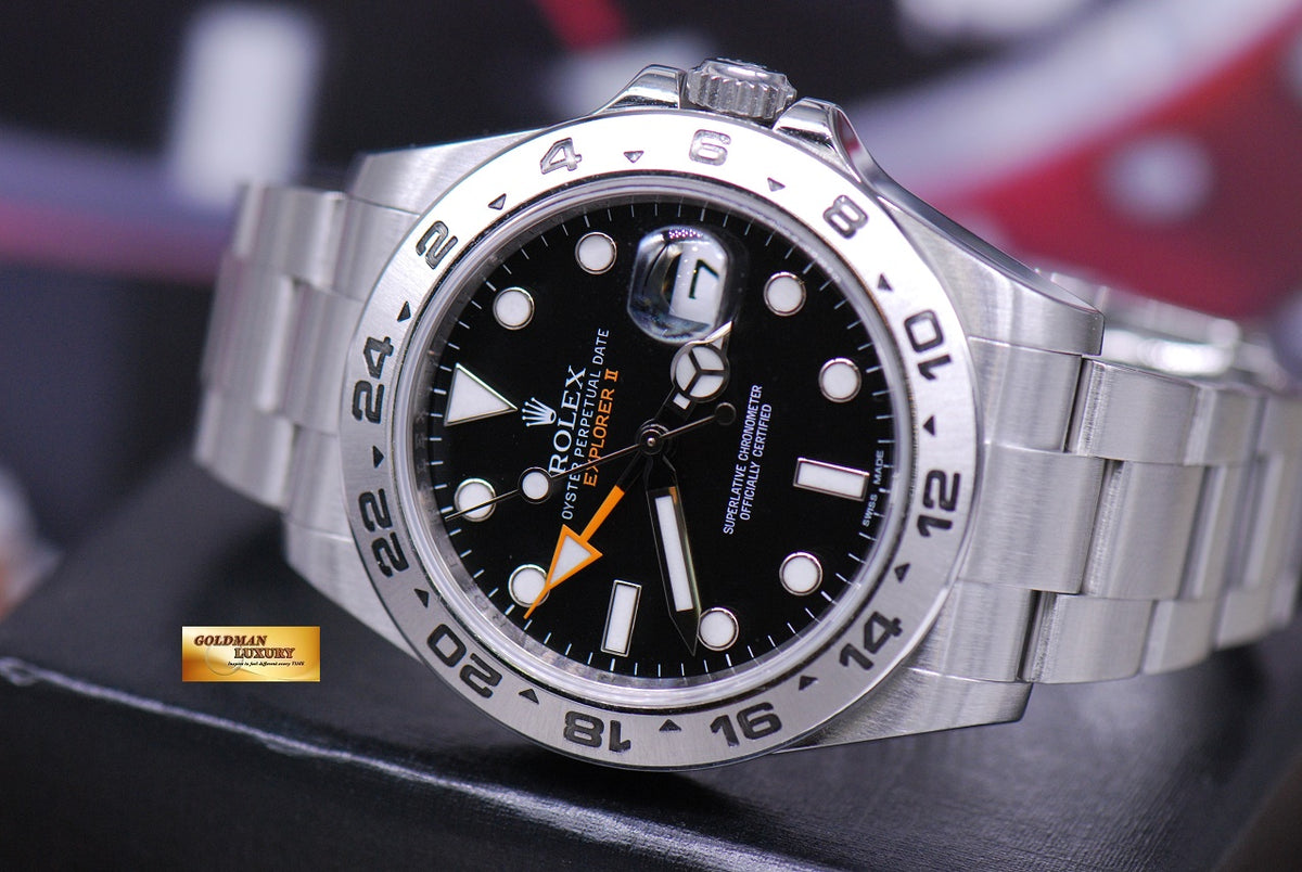 [SOLD] ROLEX OYSTER PERPETUAL EXPLORER II REF 216570 BLACK (MINT)