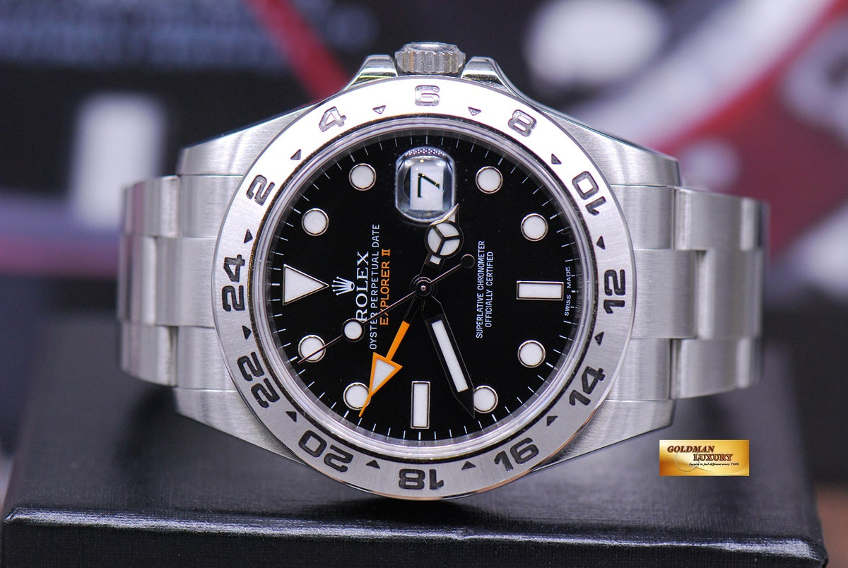 [SOLD] ROLEX OYSTER PERPETUAL EXPLORER II REF 216570 BLACK (MINT)